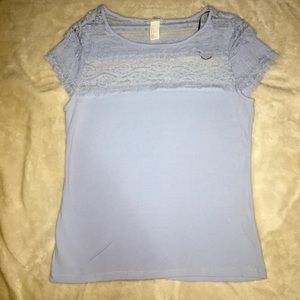 Baby Blue Lace Top